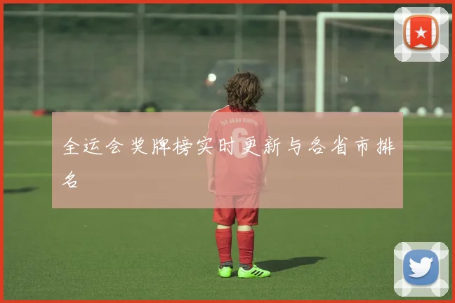 全运会奖牌榜实时更新与各省市排名